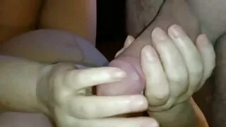 مارس الجنس بين الثدي سيليكون. سكسي مترجم للعربية